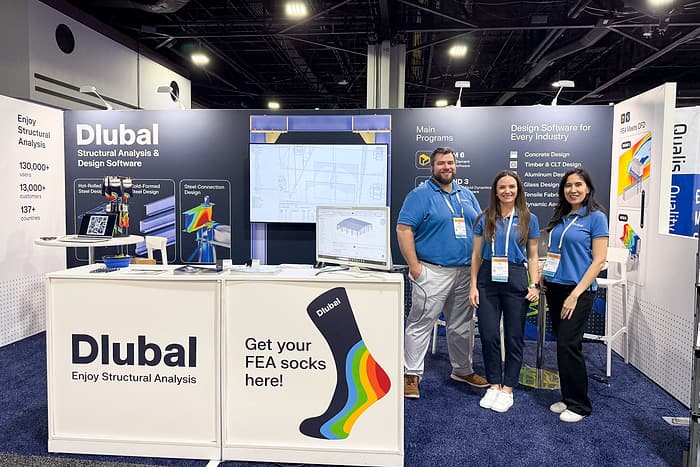 Expozice Dlubal Software na NASCC 2026, Georgia World Congress Center, Atlanta – fotografie 1