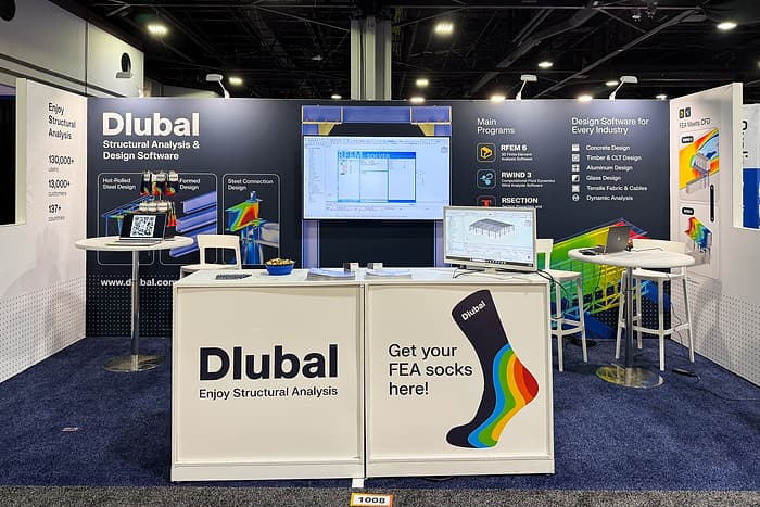 Expozice Dlubal Software na NASCC 2026, Georgia World Congress Center, Atlanta – fotografie 2