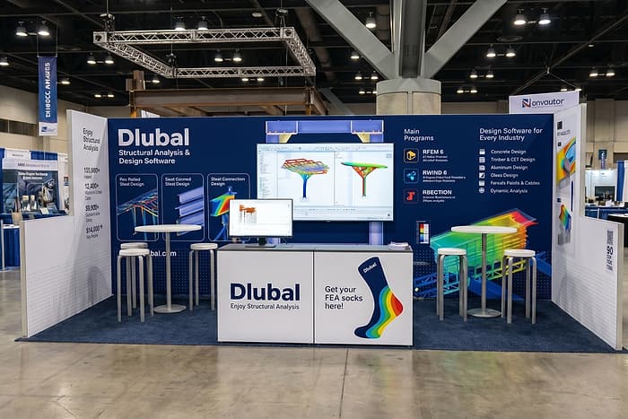 Expozice Dlubal Software na NASCC 2026, Georgia World Congress Center, Atlanta – fotografie 3
