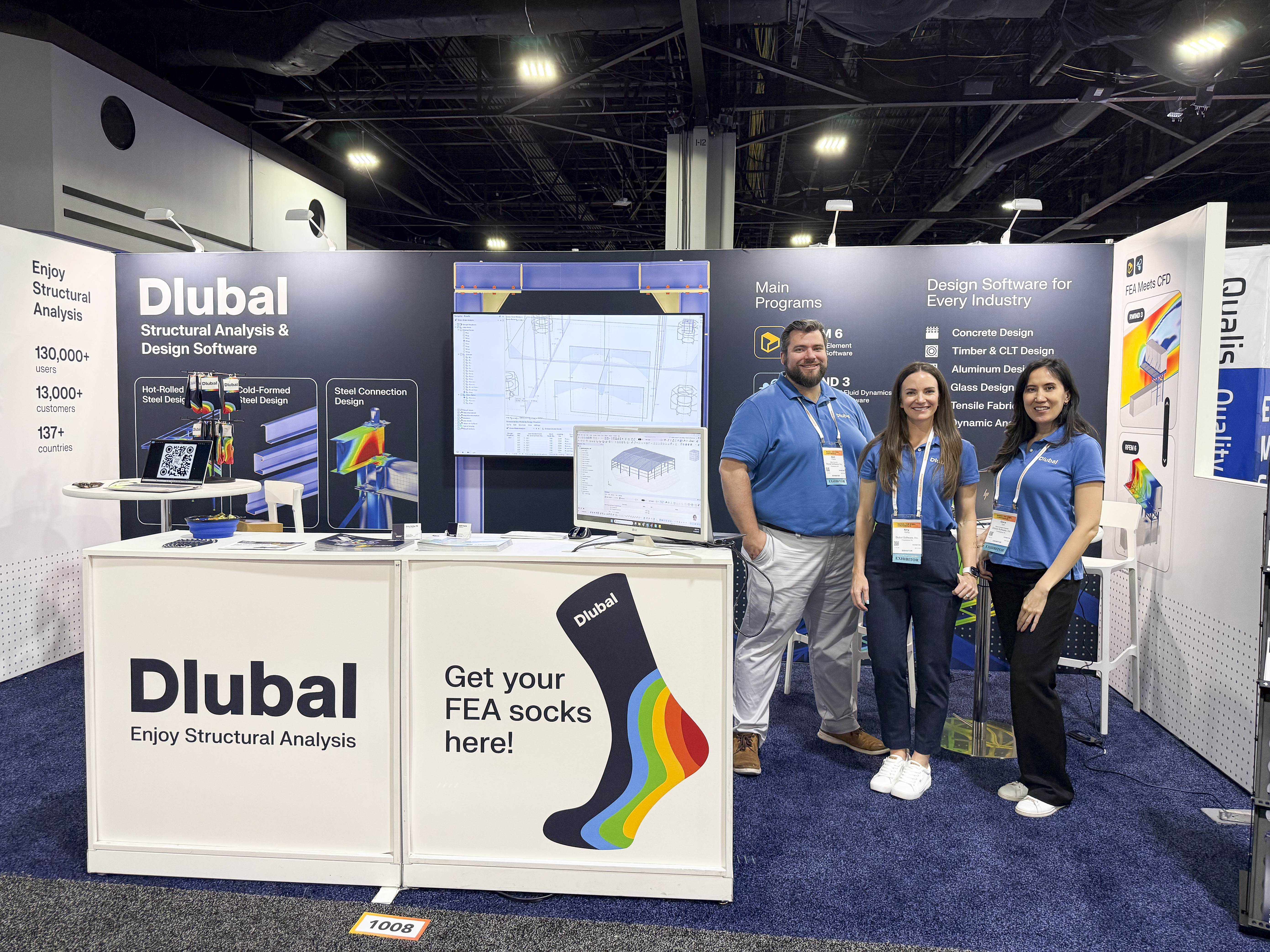 Dlubal Software exhibit at NASCC 2026, Georgia World Congress Center, Atlanta — photo 1