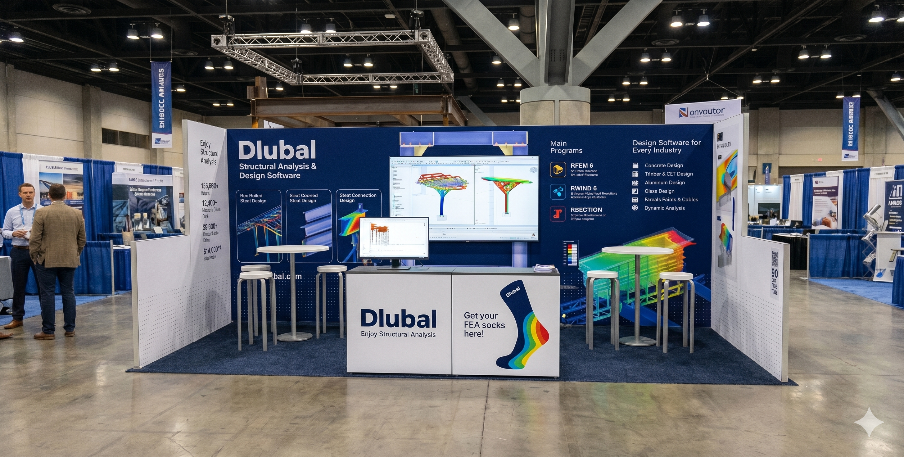 Dlubal Software exhibit at NASCC 2026, Georgia World Congress Center, Atlanta — photo 3